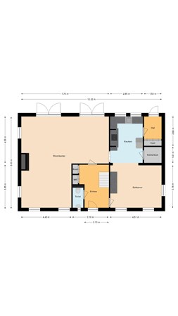 Floorplan - Molenstraat 32, 5087 BN Diessen